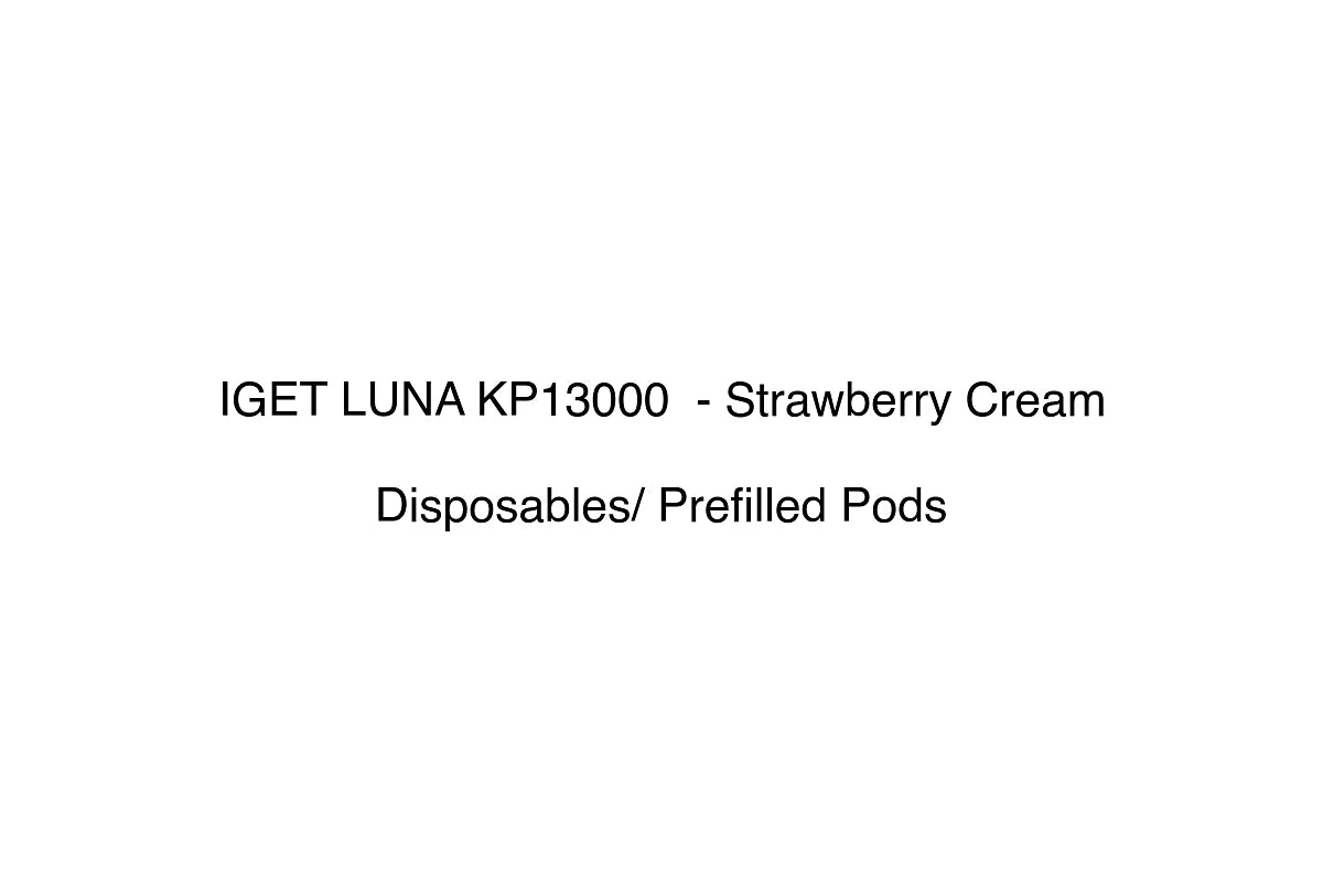 IGET LUNA KP13000  - Strawberry Cream - Disposables/ Prefilled Pods