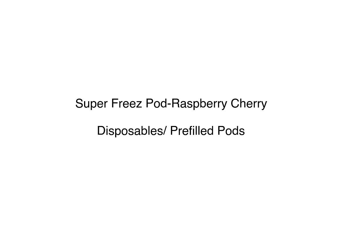 Super Freez Pod-Raspberry Cherry - Disposables/ Prefilled Pods