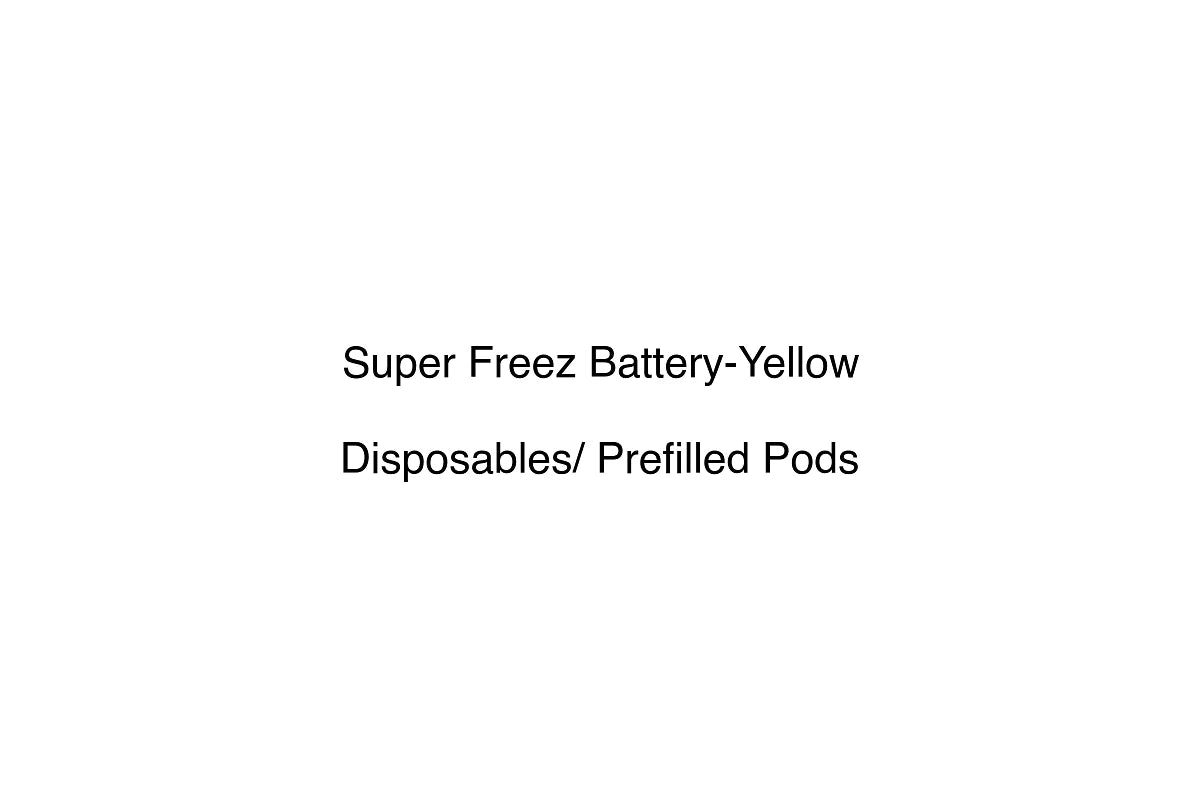 Super Freez Battery-Yellow - Disposables/ Prefilled Pods