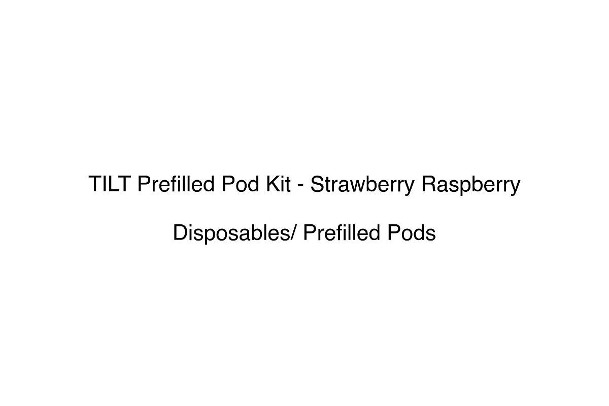 TILT Prefilled Pod Kit - Strawberry Raspberry - Disposables/ Prefilled Pods