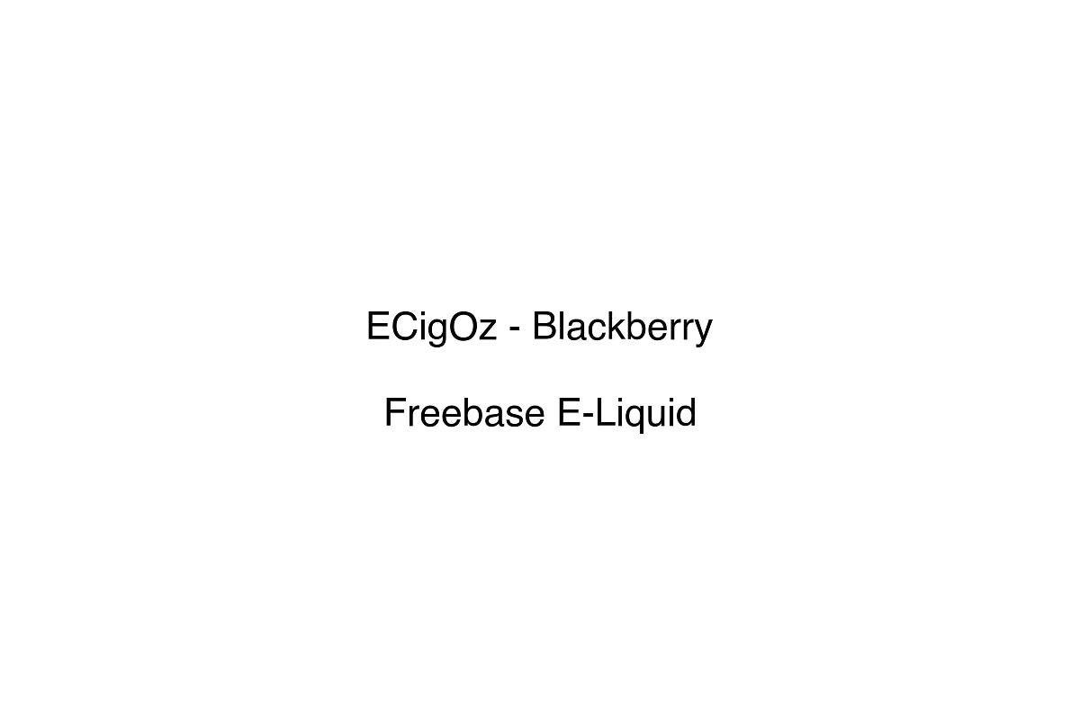 ECigOz - Blackberry - Freebase E-Liquid