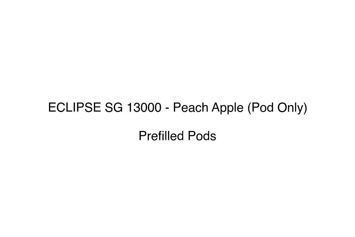 ECLIPSE SG 13000 - Peach Apple (Pod Only) - Prefilled Pods