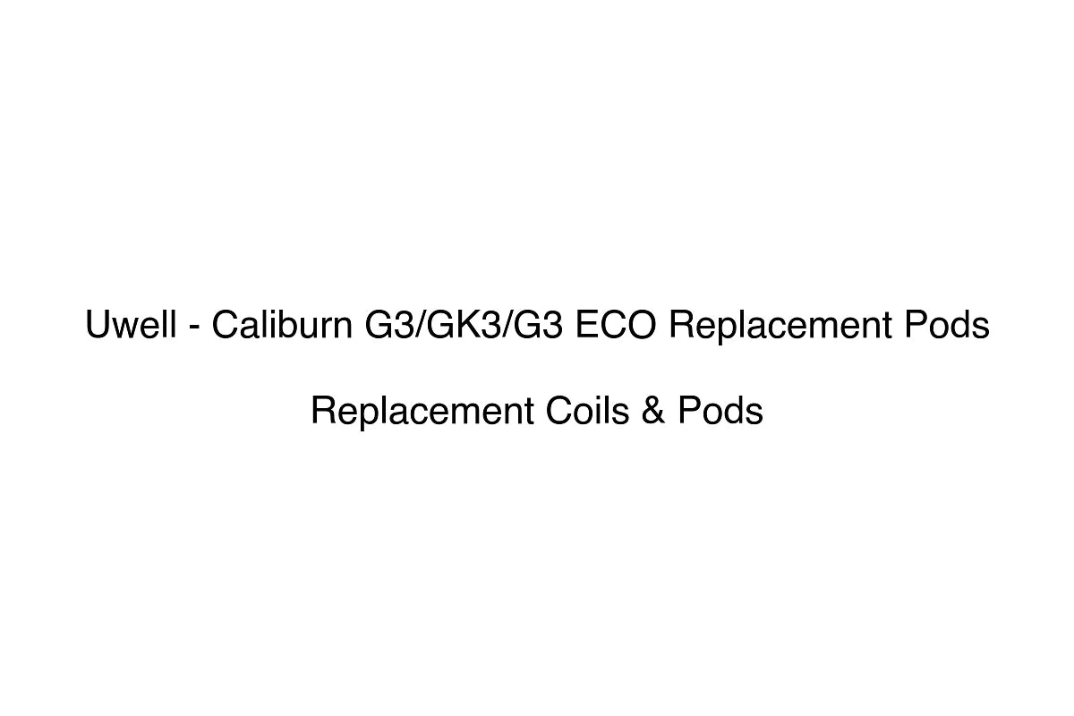 Uwell - Caliburn G3/GK3/G3 ECO Replacement Pods - Replacement Coils & Pods