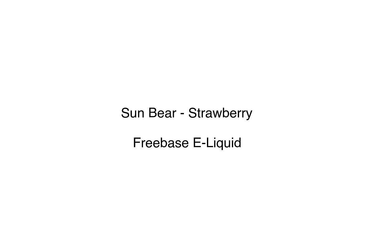 Sun Bear - Strawberry - Freebase E-Liquid