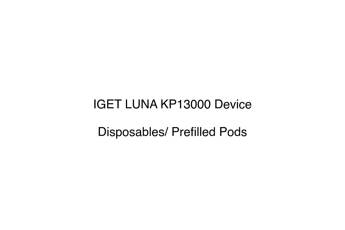 IGET LUNA KP13000 Device - Disposables/ Prefilled Pods