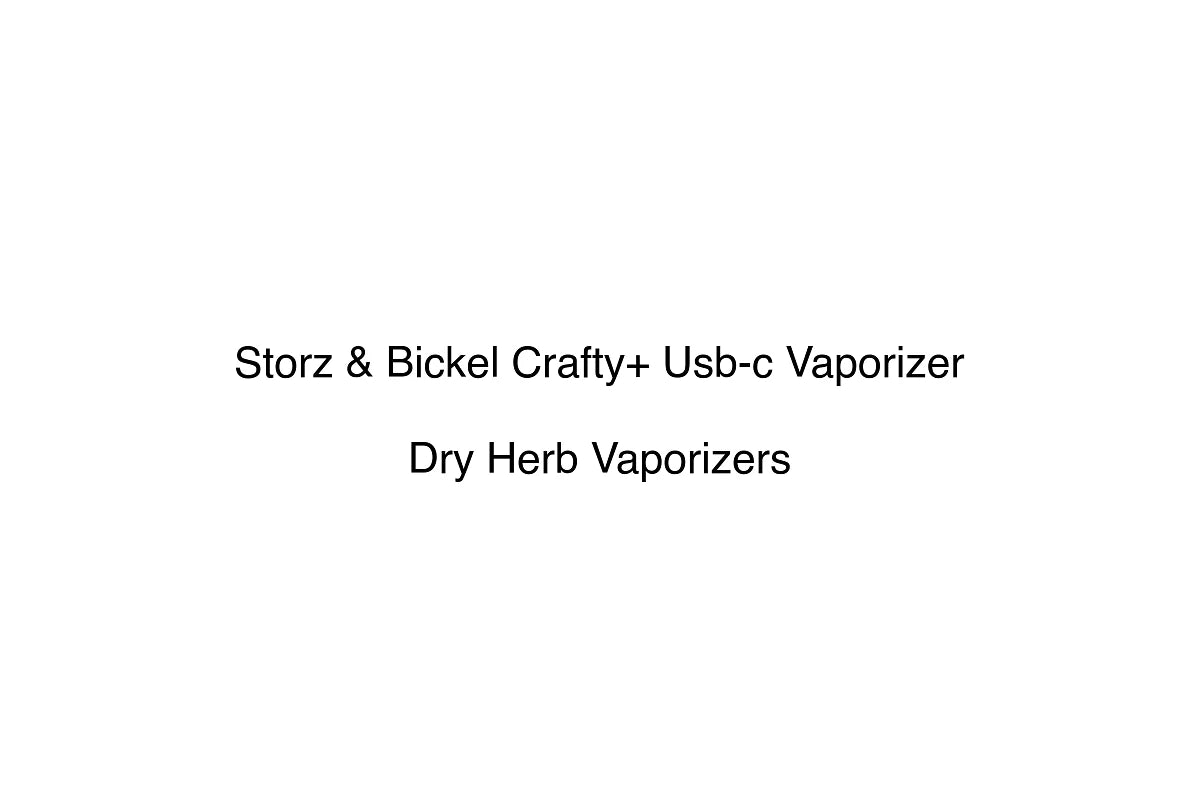 Storz & Bickel Crafty+ Usb-c Vaporizer - Dry Herb Vaporizers