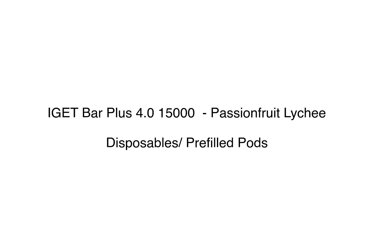 IGET Bar Plus 4.0 15000  - Passionfruit Lychee - Disposables/ Prefilled Pods