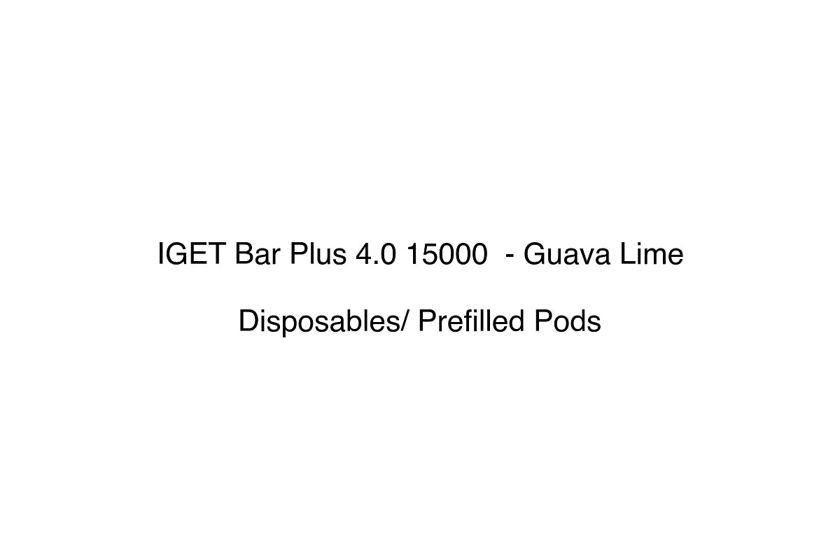 IGET Bar Plus 4.0 15000  - Guava Lime - Disposables/ Prefilled Pods