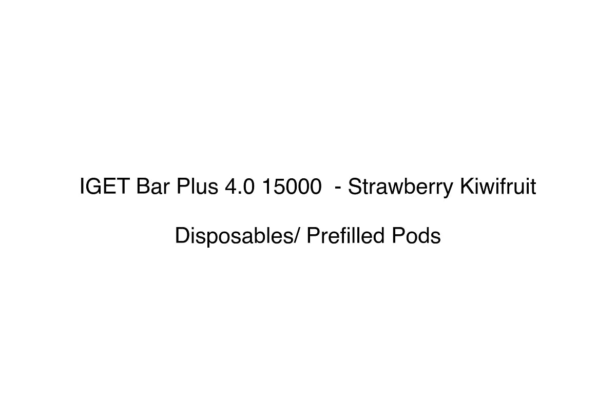 IGET Bar Plus 4.0 15000  - Strawberry Kiwifruit - Disposables/ Prefilled Pods