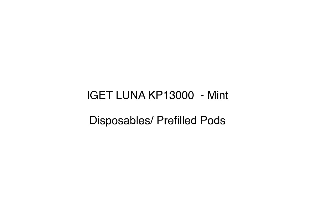 IGET LUNA KP13000  - Mint - Disposables/ Prefilled Pods