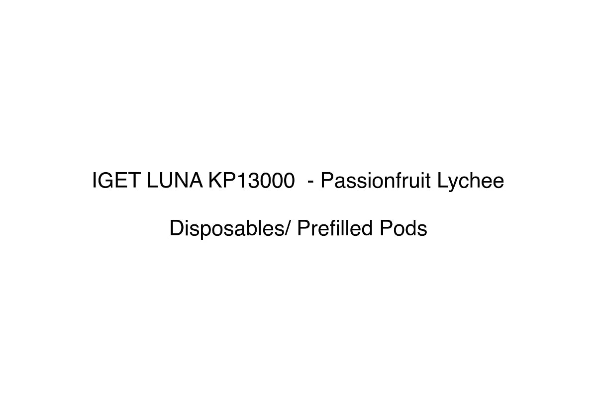 IGET LUNA KP13000  - Passionfruit Lychee - Disposables/ Prefilled Pods