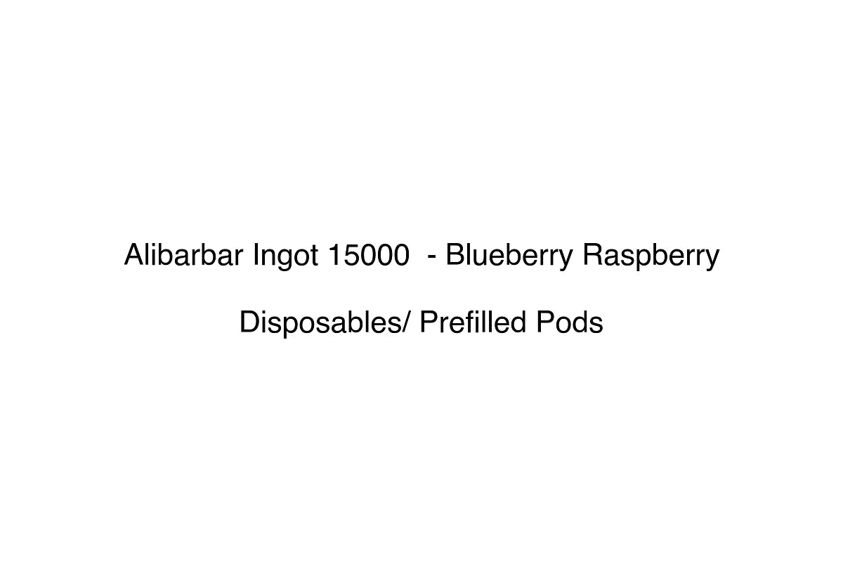Alibarbar Ingot 15000  - Blueberry Raspberry - Disposables/ Prefilled Pods