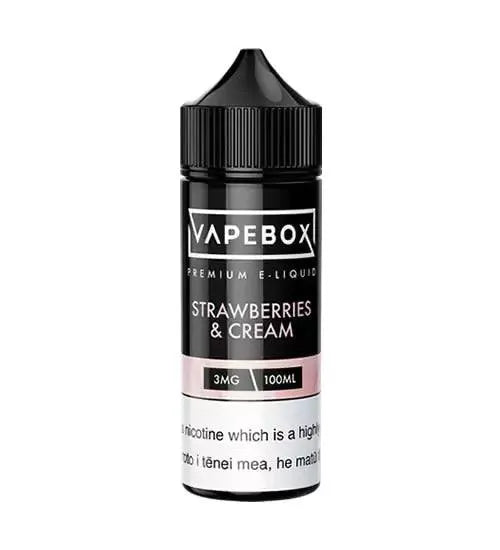 VAPEBOX Strawberries & Cream 100ml - Vape Vend